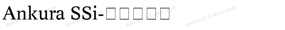 Ankura SSi字体转换